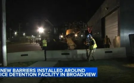 Chicago ICE Facility Protest: Air Force Vet Dana Briggs Arrested Near Barricades