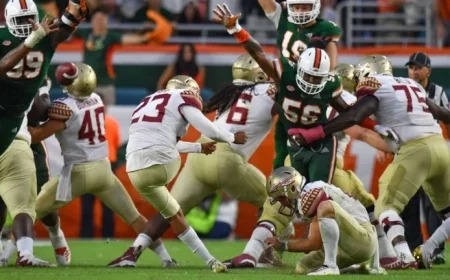 “Four ‘Wide Rights’ Mark Miami-Florida State’s Historic Kicking Mistakes”