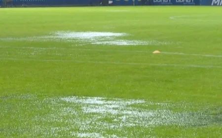 Gazonul de la Clinceni pregătit pentru meciul Unirea Slobozia – Dinamo