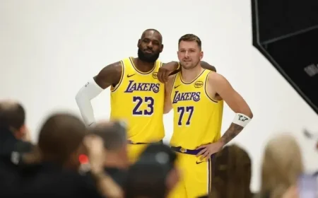Lakers Announce LeBron James, Luka Doncic Preseason Status Update