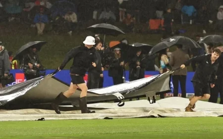 Rain Halts Match; Australia Retains Chappell-Hadlee Trophy