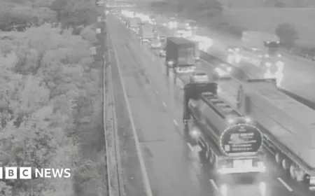 Four-Mile Traffic Jam on M25 After Potters Bar Crash
