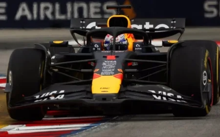 Verstappen Leads Final Singapore Practice, Outpaces Piastri and Russell