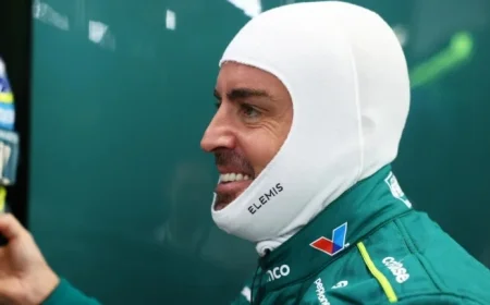 Fernando Alonso Celebrates Aston Martin’s Best Friday Yet in 2025 Singapore
