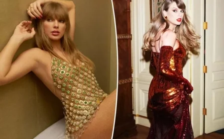 Taylor Swift Dazzles in Sheer Chainmail Dresses for ‘Life of a Showgirl’ Artwork