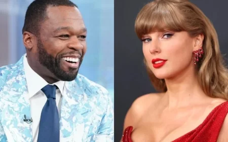 50 Cent Celebrates Taylor Swift Mention on ‘Life of a Showgirl’