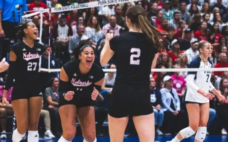 Huskers Dominate No. 16 Nittany Lions at Rec Hall