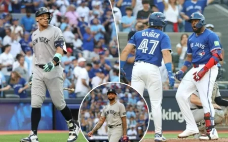 Yankees Fall Late in Tough ALDS Game 1 Defeat to Blue Jays