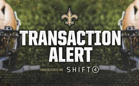 New Orleans Saints Reveal Roster Changes and Injury Update