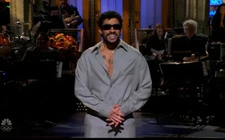 Bad Bunny Addresses Super Bowl Halftime Criticism on ‘SNL’ with Humor