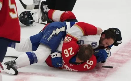 Panthers vs. Lightning Finale: 312 Penalty Minutes, 16 Ejections Marked Game