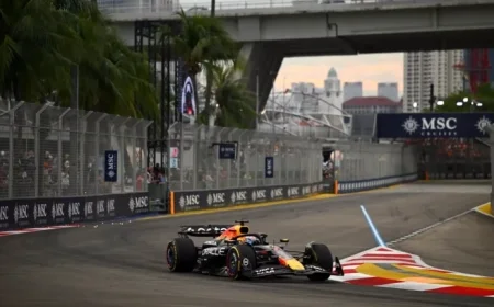 Verstappen Leads Piastri in Singapore FP3 Session