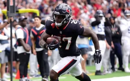 Rookie RB Woody Marks Shines Brightly for the Texans