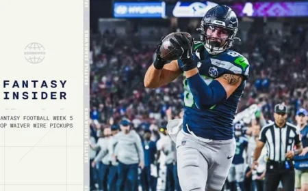 2025 Fantasy Football: Best Week 5 Waiver Wire Pickups by Position