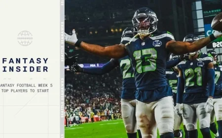 Top Fantasy Football Players to Start in Week 5 of 2025