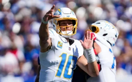 Madison Beer Spotted with Justin Herbert Ahead of Chargers Week 5 Game