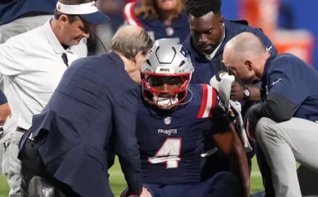 New England Patriots’ Antonio Gibson Suffers Knee Injury vs. Buffalo Bills