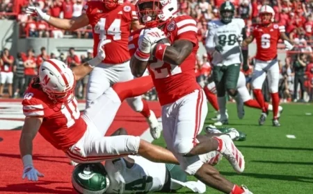 Huskers Triumph Over Michigan State Spartans, 38-27
