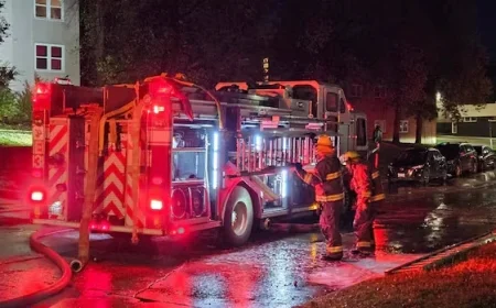 Fire Engulfs Vacant Apartment in Winnipeg’s St. Boniface Neighborhood