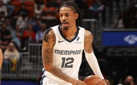 Grizzlies’ Star Morant Sidelined Weekly Due to Ankle Sprain