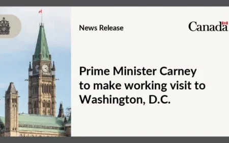 Prime Minister Carney Embarks on Official Washington, D.C. Visit