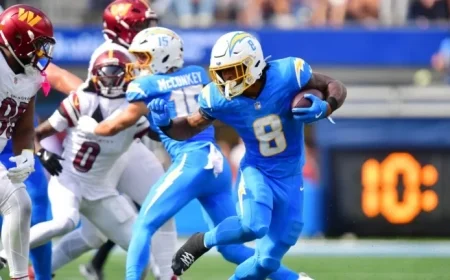 Chargers Place Omarion Hampton on Injured Reserve