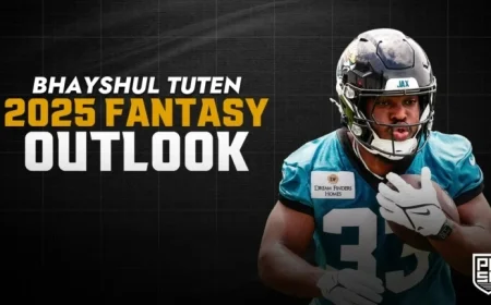 Week 5 Fantasy Outlook: Bhayshul Tuten Injury Update and Start/Sit Guidance