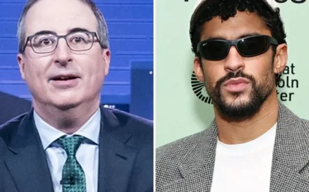 John Oliver Cheers Bad Bunny’s Super Bowl Gig, Criticizes ICE Raids