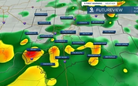 Rainy Tuesday Expected; Cooler Temperatures to Follow