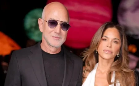 Jeff Bezos Showcases Silver Stubble at Paris Fashion Week