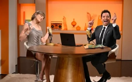 Taylor Swift Discusses Showgirl Life, Engagement, Super Bowl on Fallon: Watch