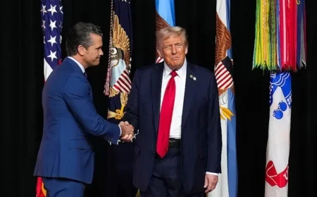 Trump and Hegseth Promote ‘Warrior Culture’ in Chicago