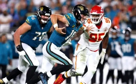 Chris Jones Caught Idle on Trevor Lawrence’s Game-Winning Touchdown Run