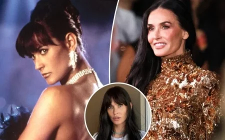 Demi Moore Revives ’90s Look with New Bangs