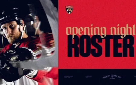Florida Panthers Reveal 2025-26 Opening Night Roster