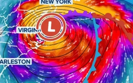 Nor’easter to Hit East Coast with Intense Rain, Strong Winds This Weekend