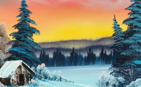 Auction of Bob Ross Paintings to Support Public Television Funding