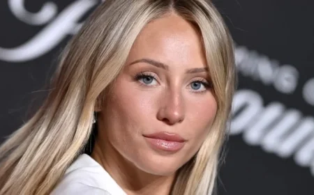 Alix Earle Dazzles in Jimmy Choo Ivory Outfit on ‘Rollacoaster’ Cover