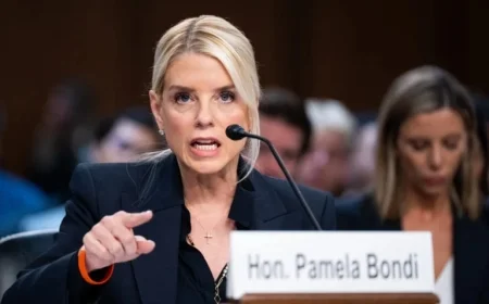 Pamela Bondi Blocks Democrats at DOJ Oversight Hearing