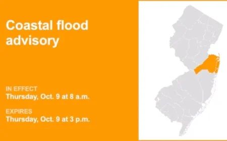 Monmouth County Faces Coastal Flood Advisory Thursday