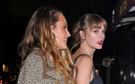 Taylor Swift Dons Blake Lively’s Jewelry on ‘The Showgirl’ Album Cover