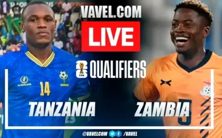 Live Score Updates: Tanzania vs Zambia in 2026 World Cup Qualifier