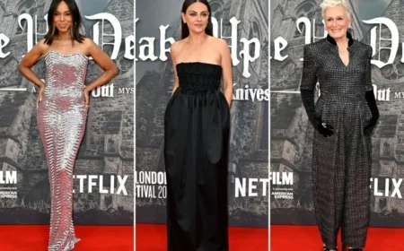 “Star-Studded ‘Knives Out Mystery’ London Premiere Graces the Red Carpet”