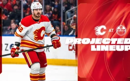 Flames vs Oilers: Predicted Starting Lineups Revealed