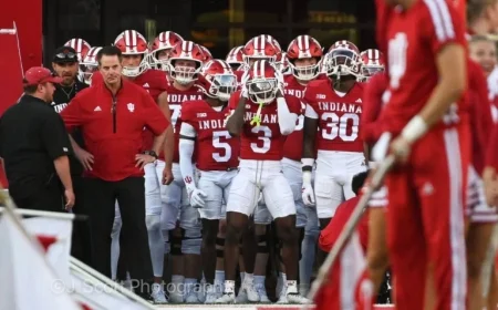 Indiana Football Gears Up for Top-10 Showdown with Oregon