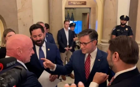 Democratic Senators Clash with Speaker Johnson on Grijalva Swearing-In, Shutdown Plan