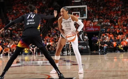 A’ja Wilson Propels Las Vegas Aces to 3-0 Lead in WNBA Finals