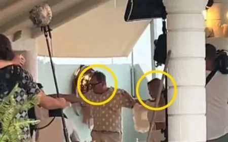 Amanda Holden and Alan Carr Film New BBC Series at Tourist Hotel