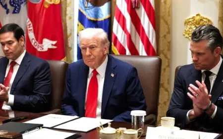 Trump Signs Columbus Day Proclamation, Earns Spontaneous Applause from Cabinet