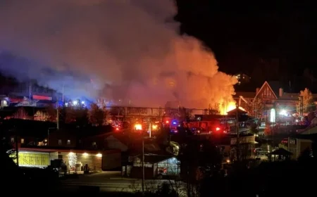 Fire Engulfs Key Nederland Shopping Center, Town’s Anchor Facility